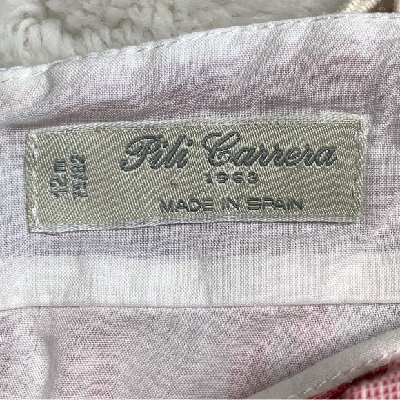 Pili Carrera Baby's Sleeveless Striped Pleated Red Dress & Brief Set Sz 12Months - Picture 13 of 14